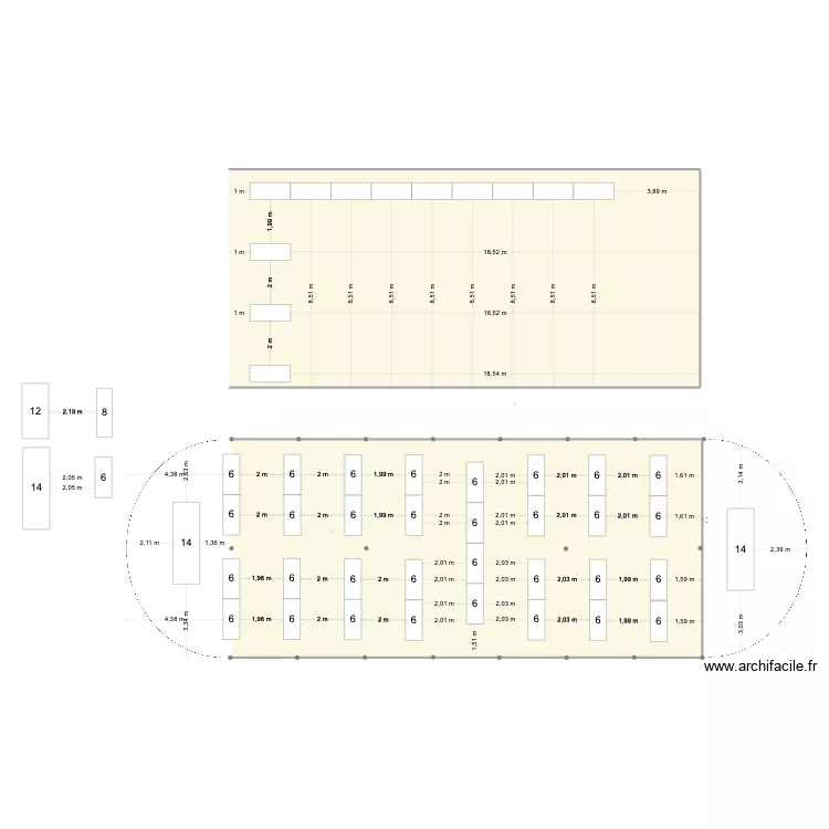 Diner mariage 2. Plan de 2 et 421 m² Diner mariage 2. Plan de 2 et 421 m²