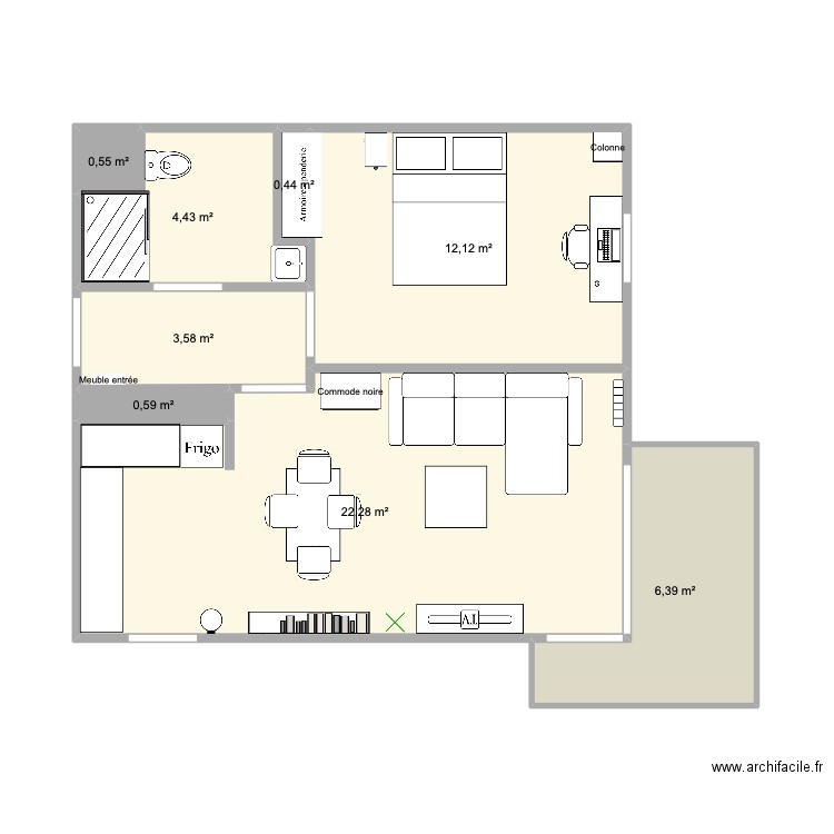 appart pieces. Plan de 0 pièce et 0 m2