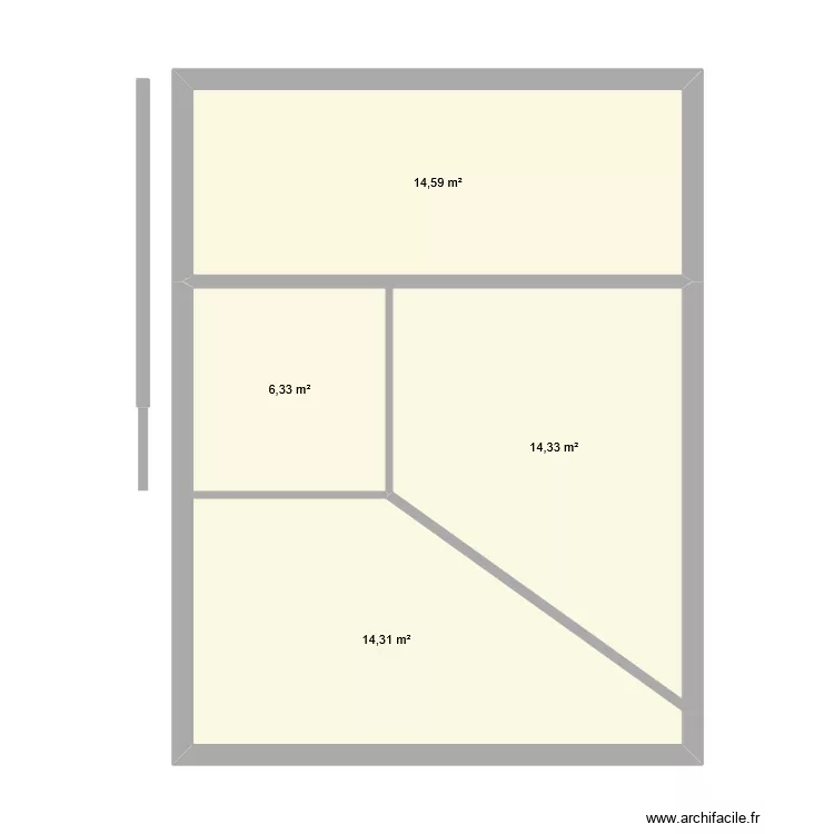 studio sans couloir studio rec réduit. Plan de 4 et 50 m² studio sans couloir studio rec réduit. Plan de 4 et 50 m²