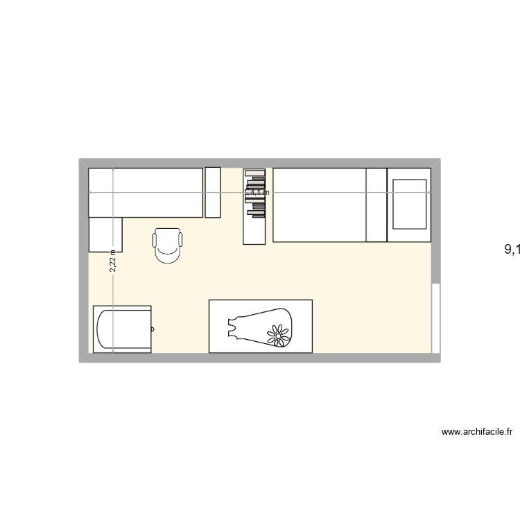 Bureau / bebe. Plan de 0 pièce et 0 m2