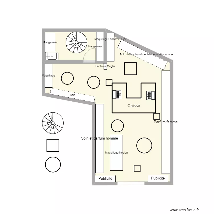 plan nocib&eacute; murs. Plan de 