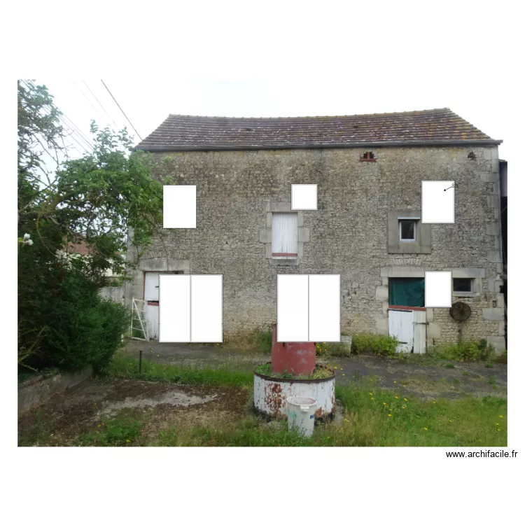 photo facade. Plan de 