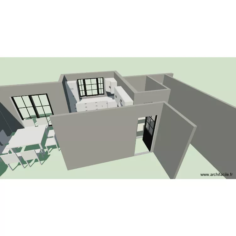 cuisine maison. Plan de 1 Pièce et 3 m² cuisine maison. Plan de 1 Pièce et 3 m²