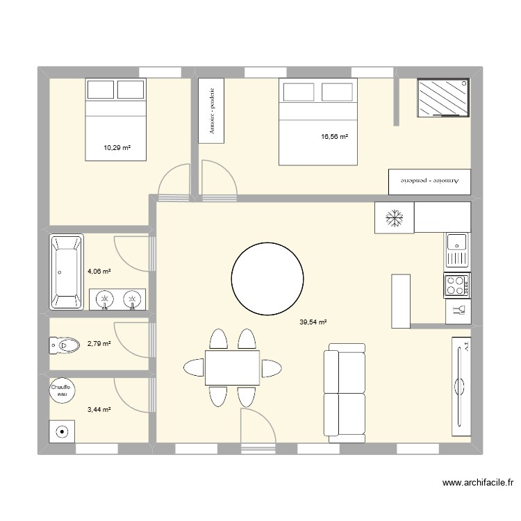 eval 2. Plan de 0 pièce et 0 m2