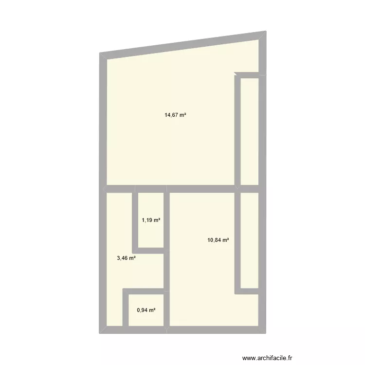 Bernay. Plan de 5 et 31 m² Bernay. Plan de 5 et 31 m²