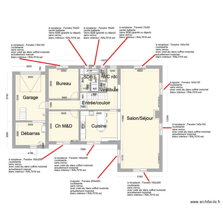Plans Comete Final Fenetre. Plan de 0 pièce et 0 m2
