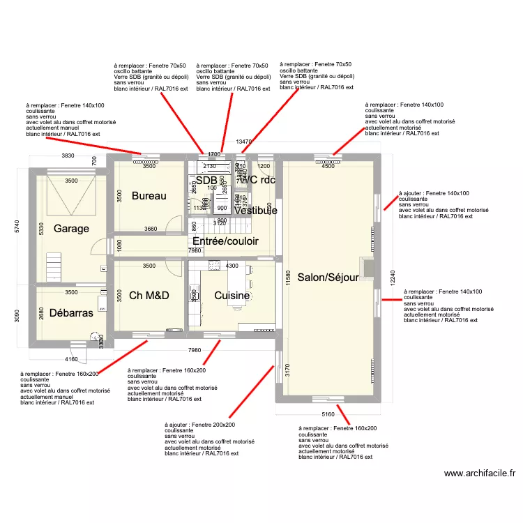 Plans Comete Final Fenetre. Plan de 
