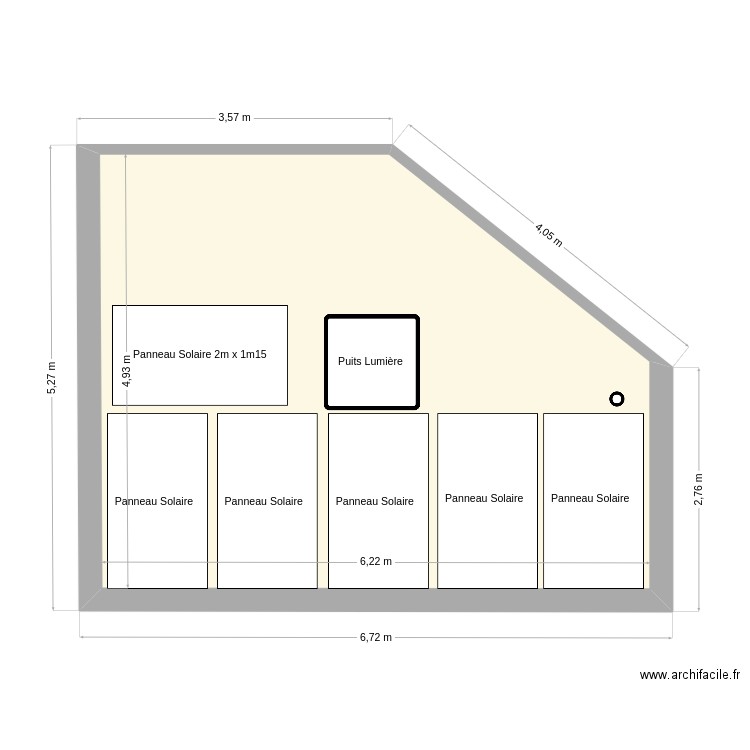 panneauxSolairesCarport. Plan de 1 pièce et 27 m2