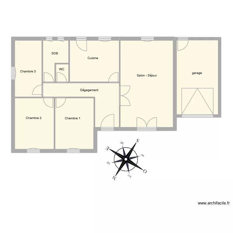 LE BARS RDC. Plan de 8 et 105 m² LE BARS RDC. Plan de 8 et 105 m²