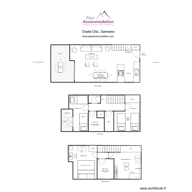 Fermes de Samoens F5. Plan de 0 pièce et 0 m2