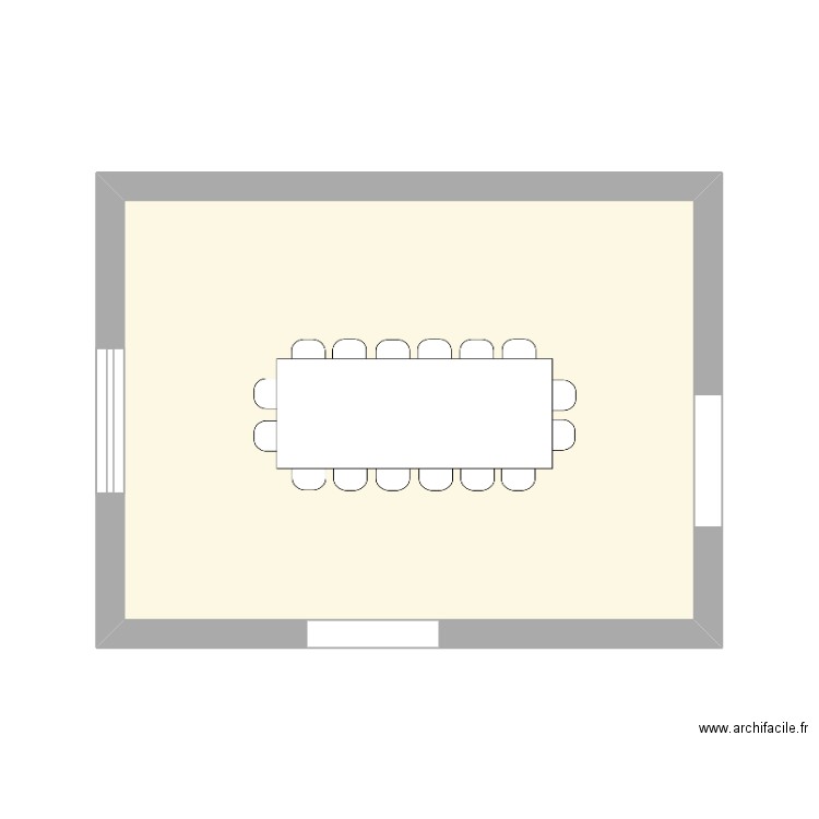 bureau stella 4 salle reunion. Plan de 1 pièce et 20 m2