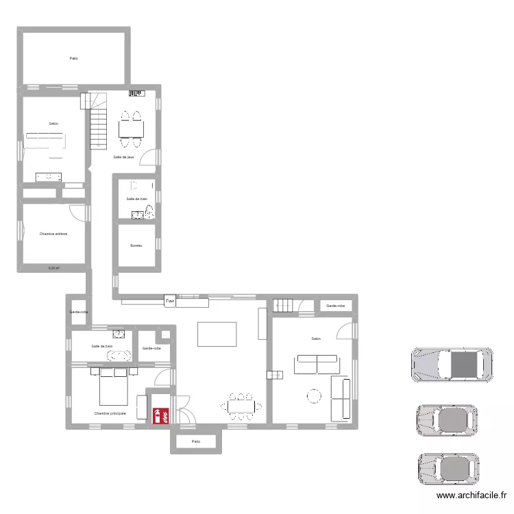 maison. Plan de 