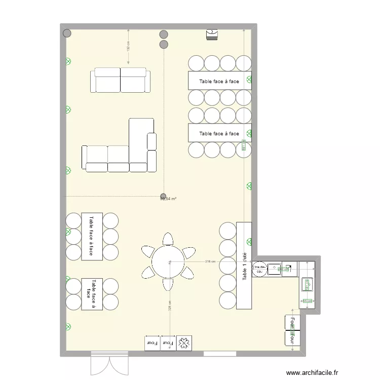 Foyer 2026 - v2. Plan de 1 et 94 m² Foyer 2026 - v2. Plan de 1 et 94 m²