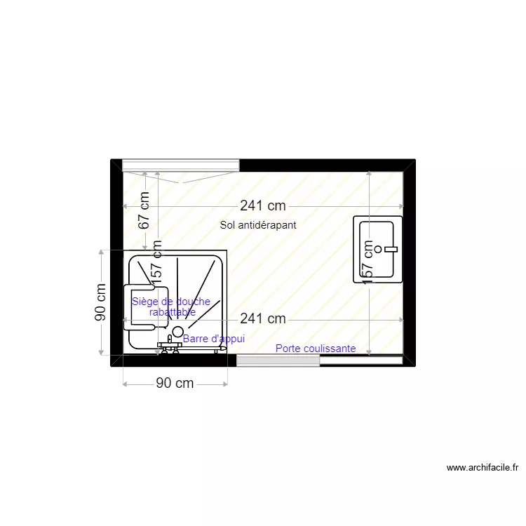 BENATALLAH. Plan de 1  et 4 m²