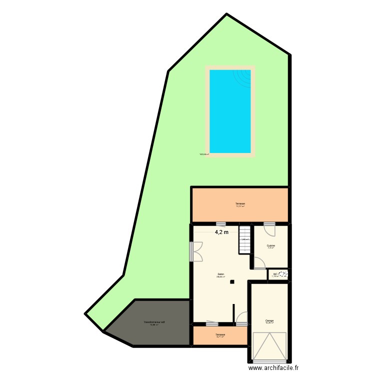 marazano. Plan de 18 pièces et 285 m2