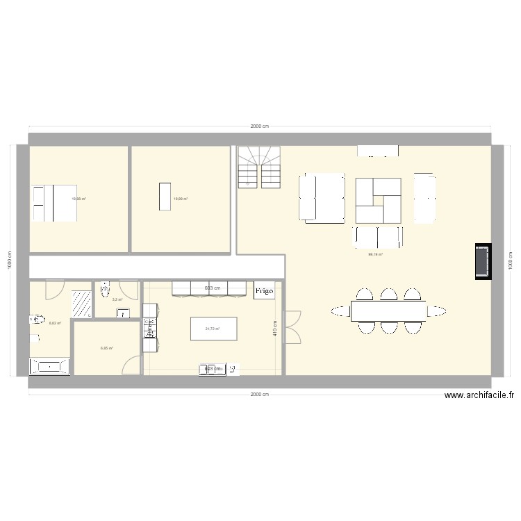 plan 1. Plan de 0 pièce et 0 m2