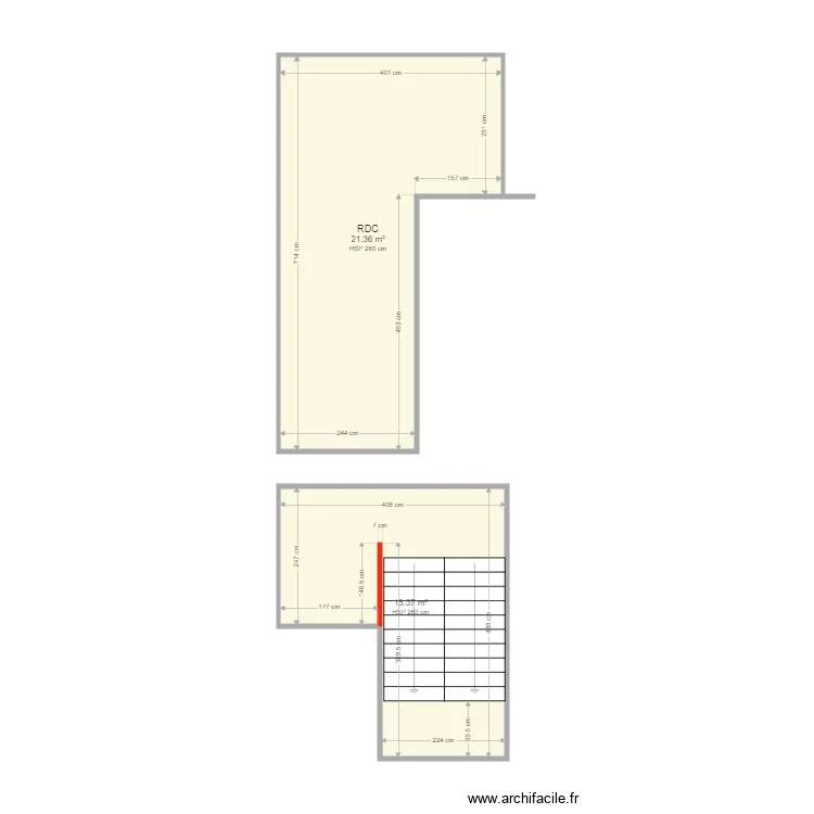 FONCIA 15 GARIBALDI. Plan de 2  et 37 m²