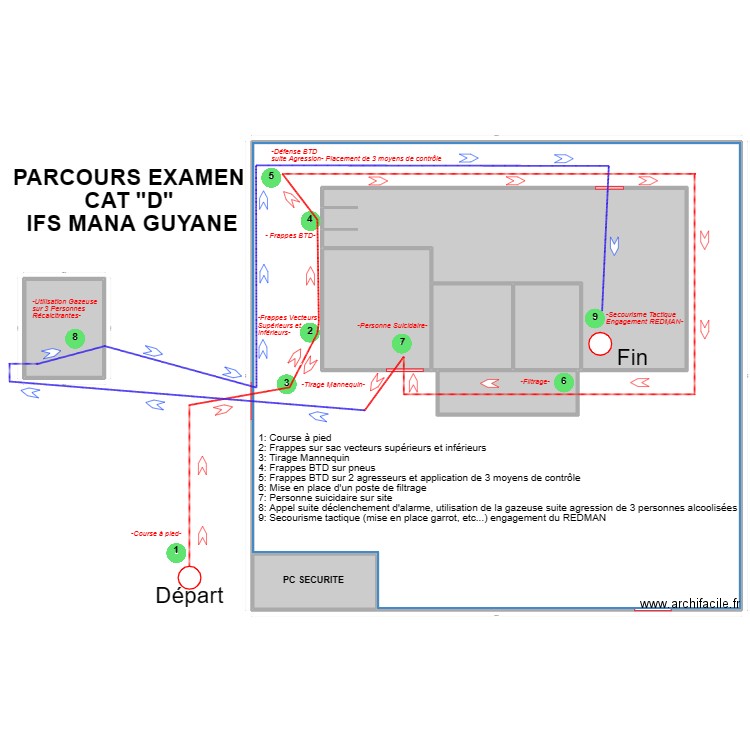 EXAMEN CATD. Plan de 8 pièces et -639 m2