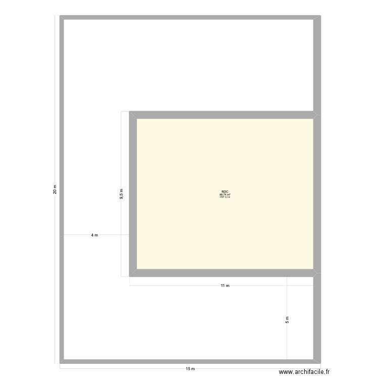 Villa marrakech etage. Plan de 3 pièces et 374 m2