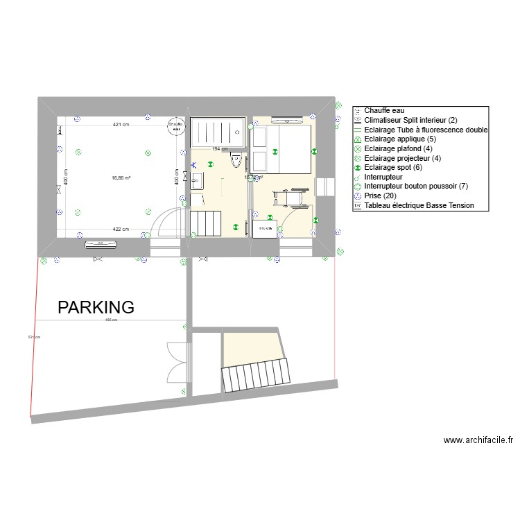 GR MAISON HAUT - V2 - ELEC. Plan de 0 pièce et 0 m2
