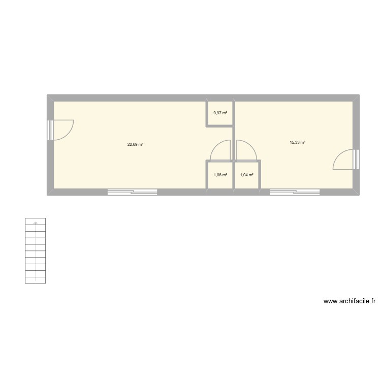 Projet Willo+Salon. Plan de 0 pièce et 0 m2