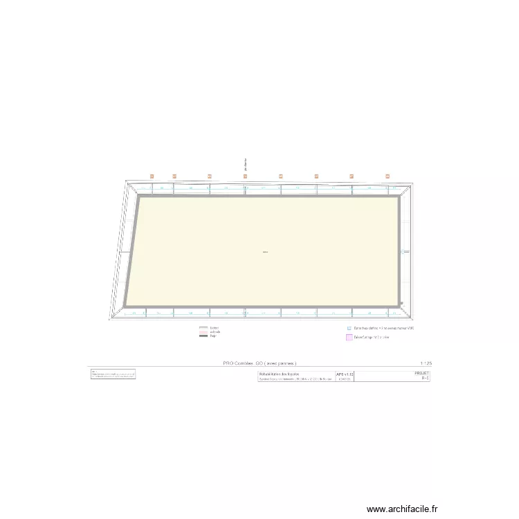 LISULANA R+5 superficies. Plan de 1 et 625 m² LISULANA R+5 superficies. Plan de 1 et 625 m²