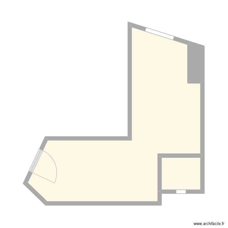 ch serv paul doumer. Plan de 3 pièces et 27 m2