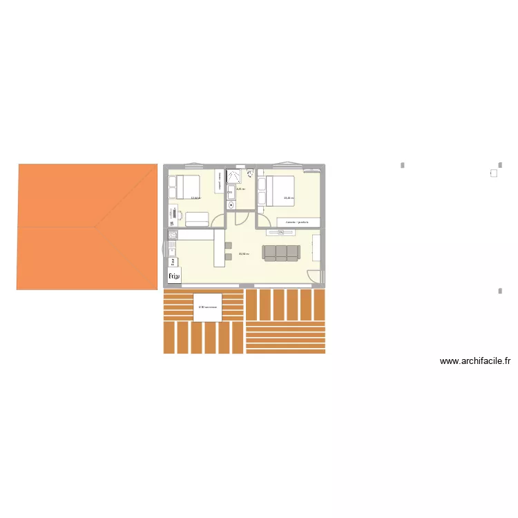 SAINTE-ANNE_2026. Plan de 4 Pièces et 62 m²