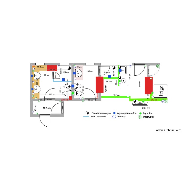Banheiros & Area de Serrviço 2. Plan de 0 pièce et 0 m2