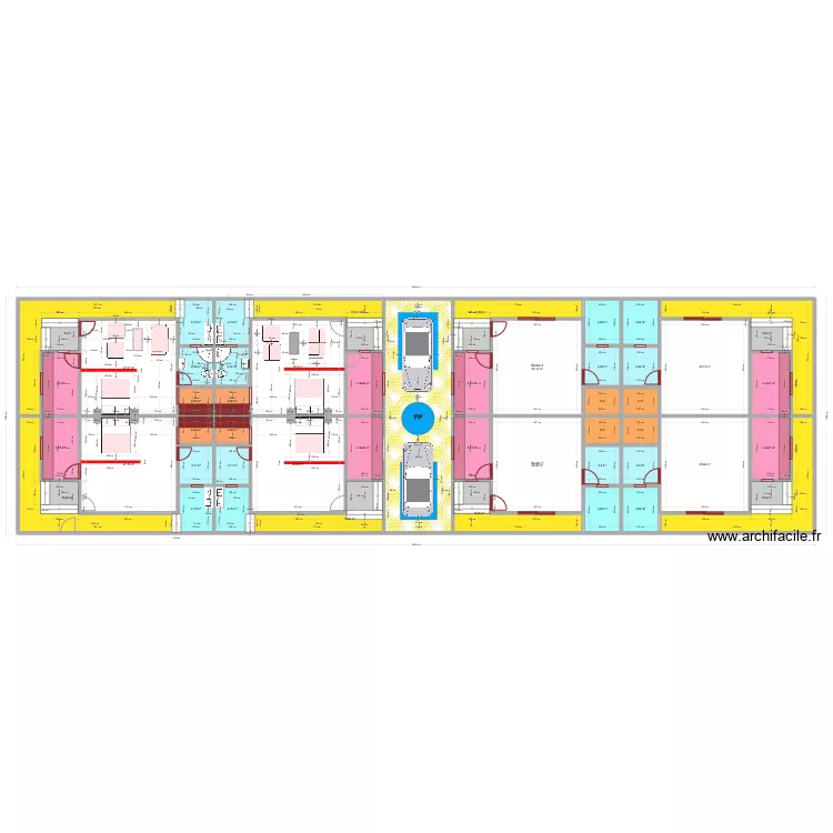 Jacqueville Studio Transformation. Plan de 