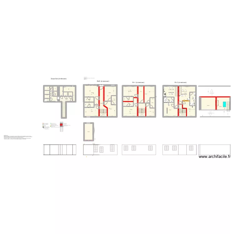 CLOISONS - FINAL. Plan de 37  et 259 m²