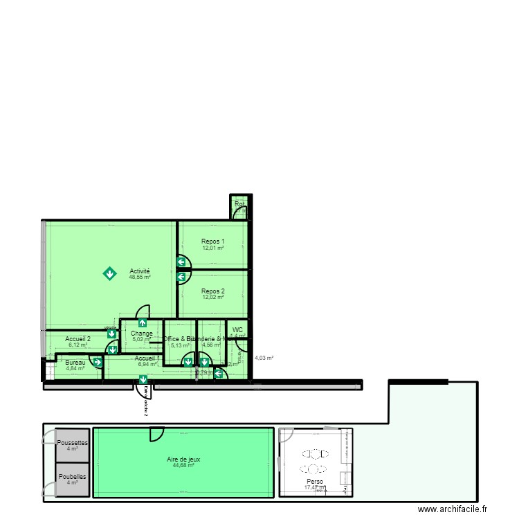 Lavoisier Mennecy 2 projet evac. Plan de 0 pièce et 0 m2