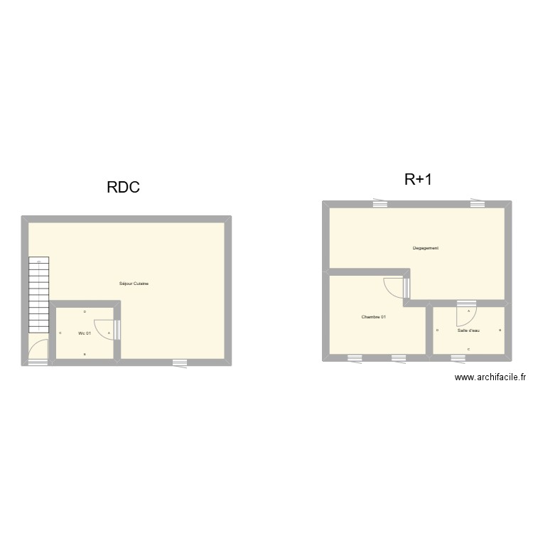 350602136. Plan de 5 pièces et 82 m2