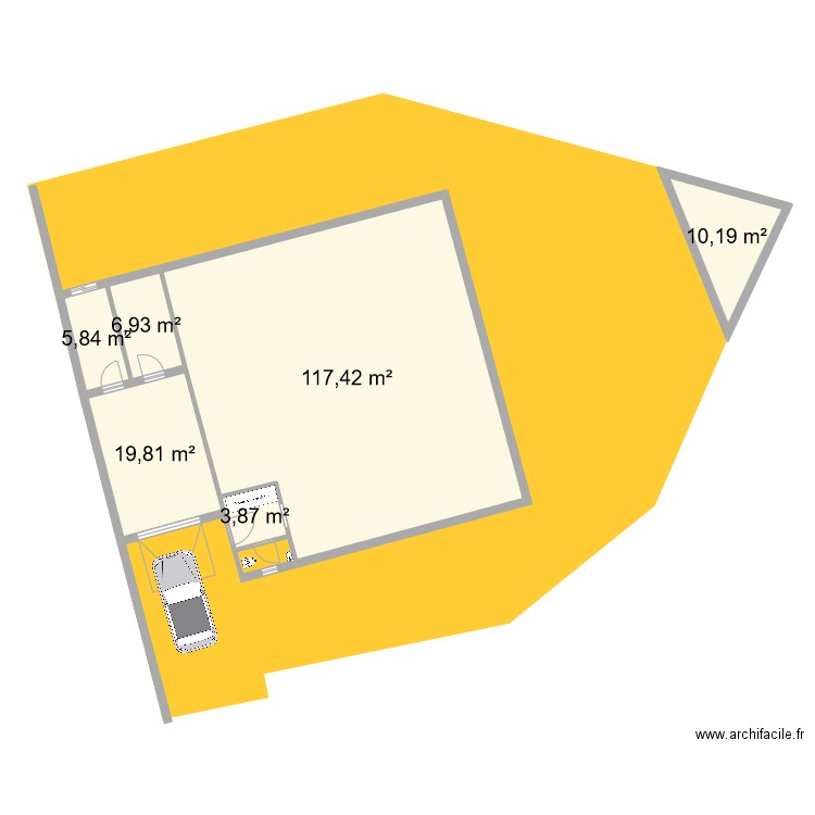 PLAN 4. Plan de 6 pièces et 164 m2