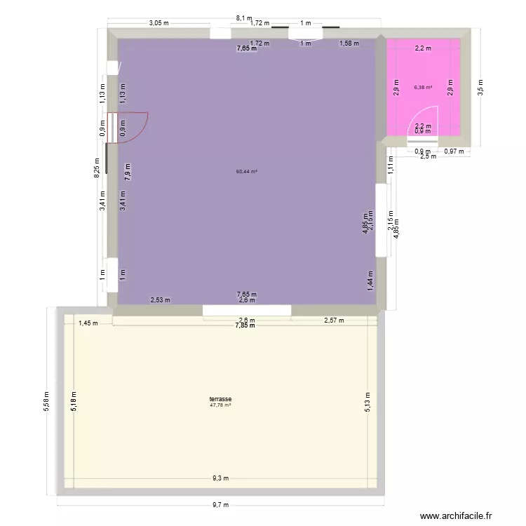 barosso maison. Plan de 