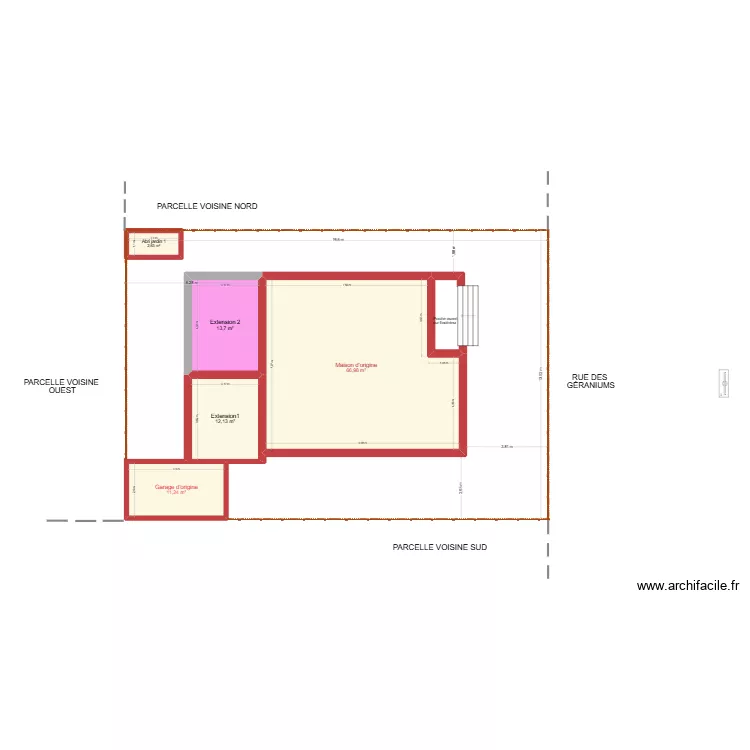 Plan de masse Canet extension 2. Plan de 5 Pièces et 107 m² Plan de masse Canet extension 2. Plan de 5 Pièces et 107 m²