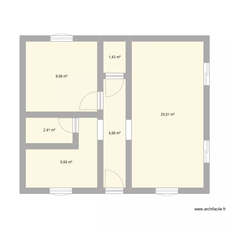 Etage cote. Plan de Etage cote. Plan de