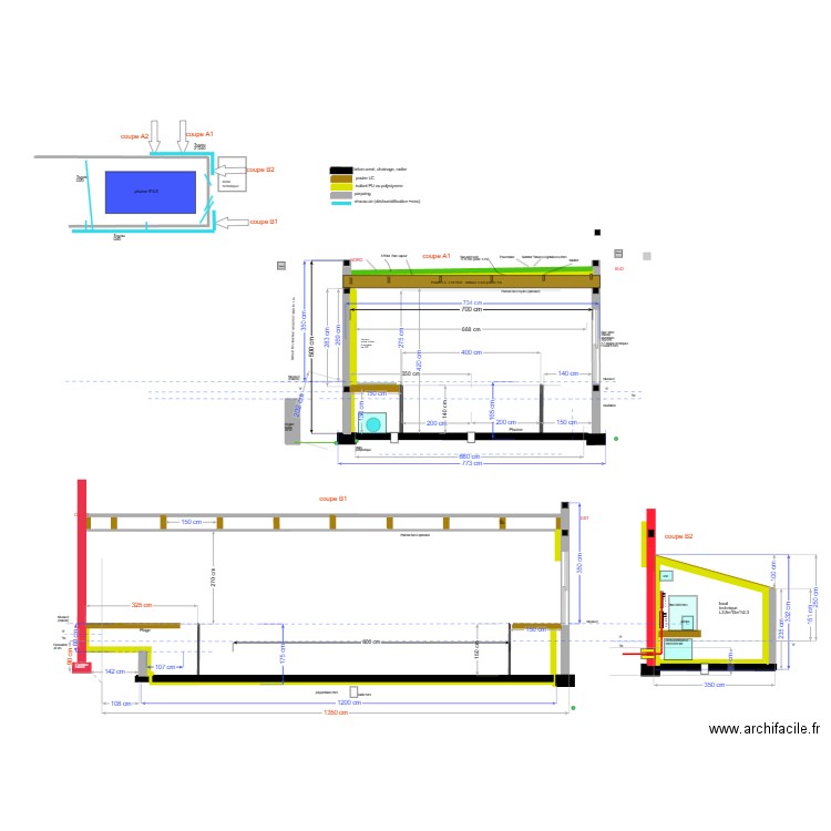 piscine coupe brique 2023 v10 acier. Plan de 0 pièce et 0 m2
