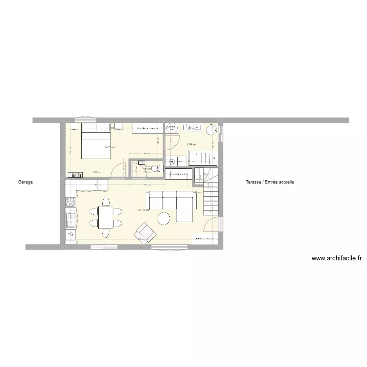 Enencourt version 1 - RDC - Public. Plan de 
