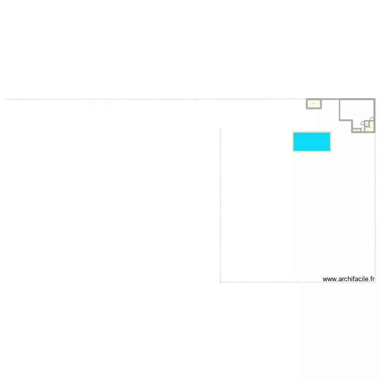 pool house piscine. Plan de 4  et 11 m²