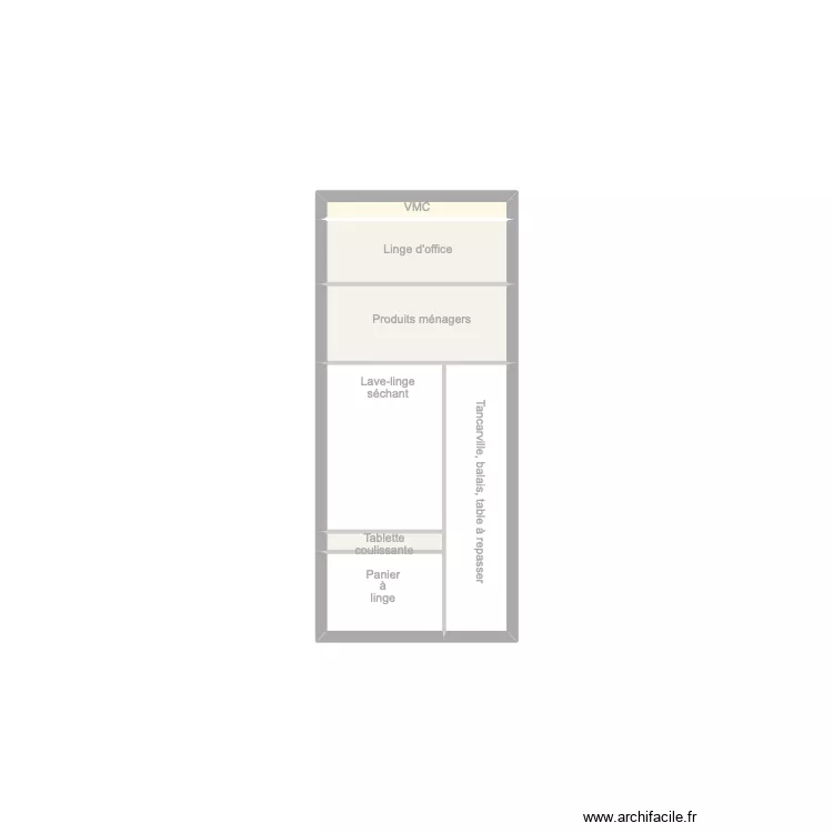 Facade buanderie 1. Plan de 