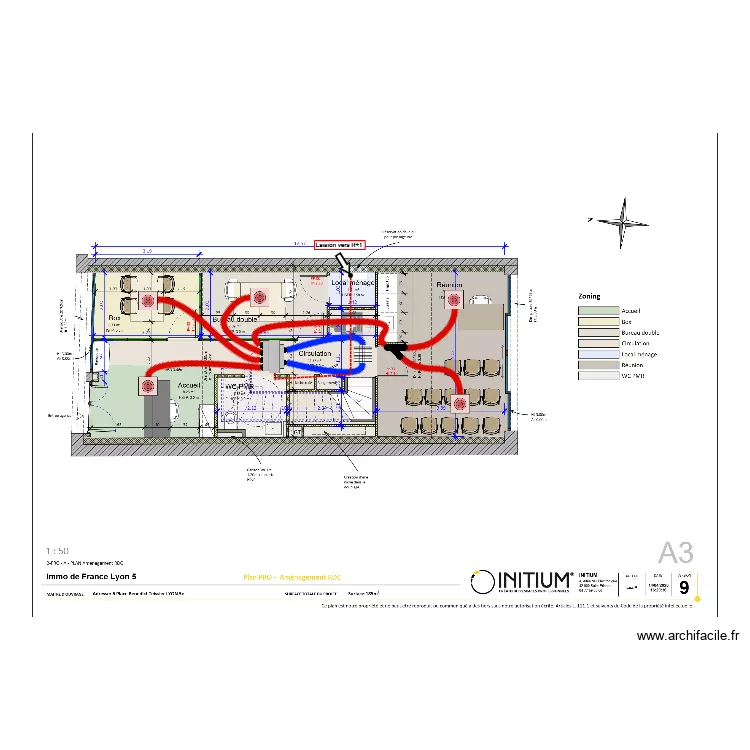 Immo de France Lyon 5. Plan de 