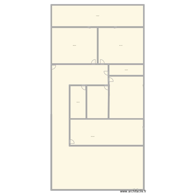 B;V.. Plan de 6 pièces et 591 m2