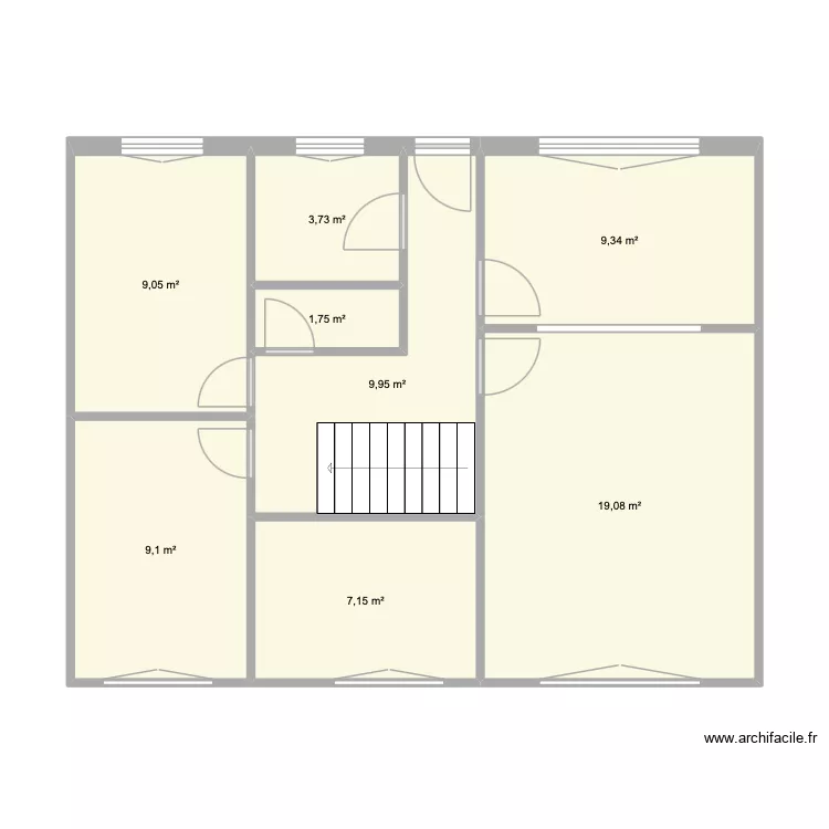 Decros haut. Plan de 8  et 69 m²