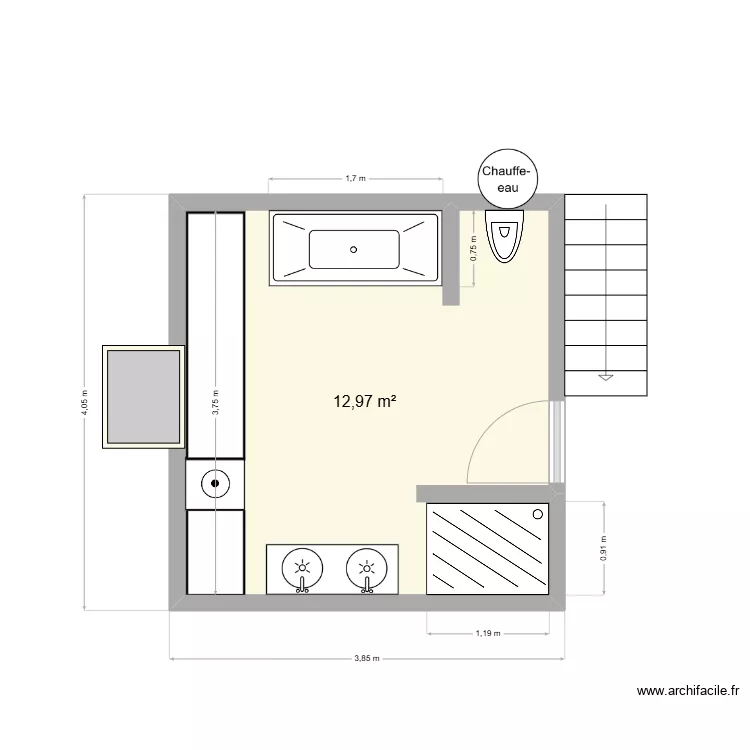 plessis belleville derni&egrave;re version. Plan de 