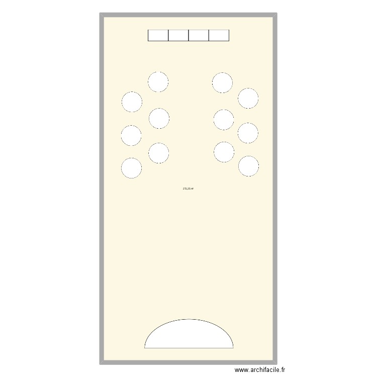 Plan de table Mariage Céline et Thomas. Plan de 1 pièce et 271 m2