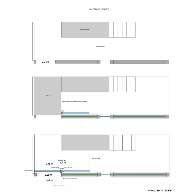 Rochambeau - Villeneuve le roi. Plan de 