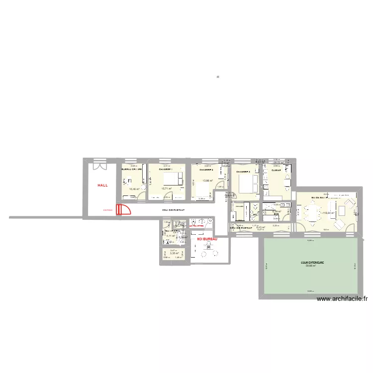 SCI PLAN -APPARTEMENT TRANSPORTS plan ii. Plan de 15 et 151 m² SCI PLAN -APPARTEMENT TRANSPORTS plan ii. Plan de 15 et 151 m²