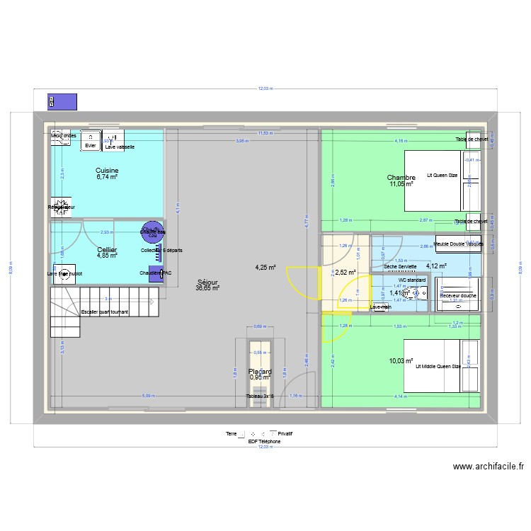 Maison 2 Chambres Nozay. Plan de 10 pièces et 166 m2