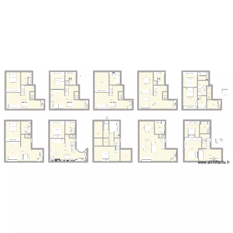 MBA V2. Plan de 47  et 456 m²